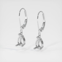 14K White Gold Drops Earring Setting Video