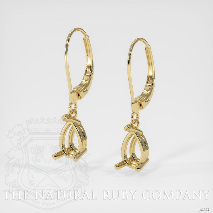 14K Yellow Gold Drops Earring Setting