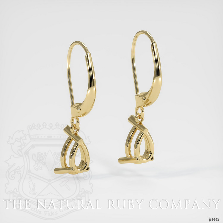 14K Yellow Gold Drops Earring Setting