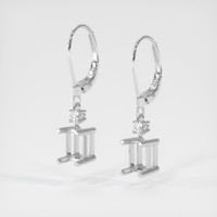 14K White Gold Accent Stones Earring Setting Video