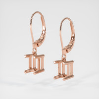 14K Rose Gold Drops Earring Setting Video