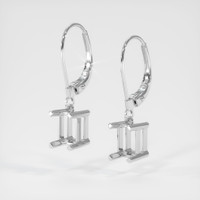 14K White Gold Drops Earring Setting Video