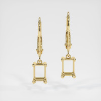 14K Yellow Gold Drops Earring Setting Image