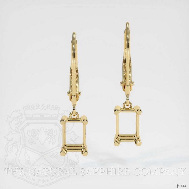 14K Yellow Gold Drops Earring Setting