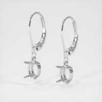 14K White Gold Drops Earring Setting Video