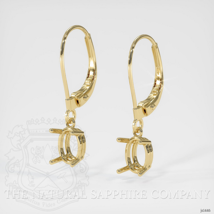 14K Yellow Gold Drops Earring Setting
