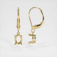 14K Yellow Gold Drops Earring Setting Image