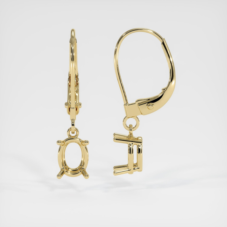 14K Yellow Gold Drops Earring Setting