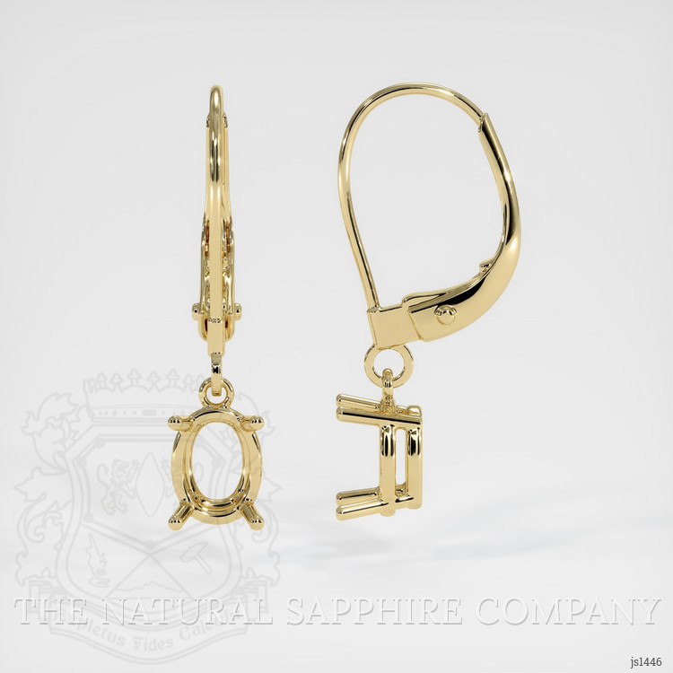 14K Yellow Gold Drops Earring Setting