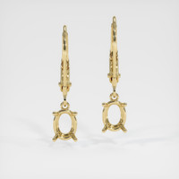 14K Yellow Gold Drops Earring Setting Image