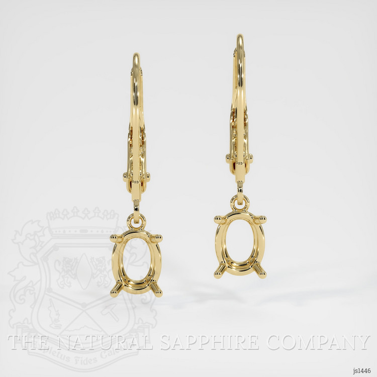 14K Yellow Gold Drops Earring Setting