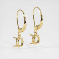 14K Yellow Gold Drops Earring Setting Image