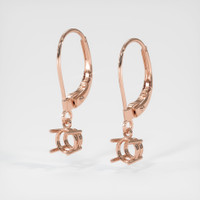 14K Rose Gold Drops Earring Setting Video