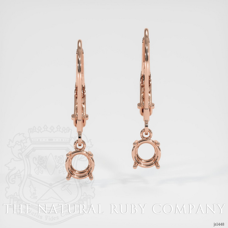 14K Rose Gold Drops Earring Setting