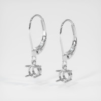 14K White Gold Drops Earring Setting Video