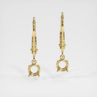 14K Yellow Gold Drops Earring Setting Image