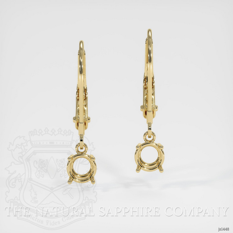 14K Yellow Gold Drops Earring Setting