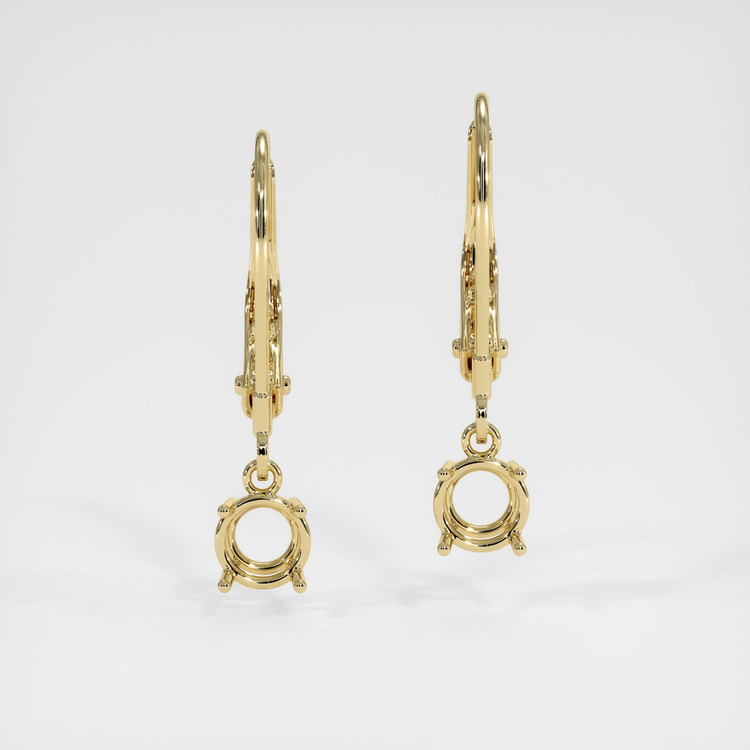 14K Yellow Gold Drops Earring Setting