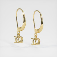 14K Yellow Gold Drops Earring Setting Image