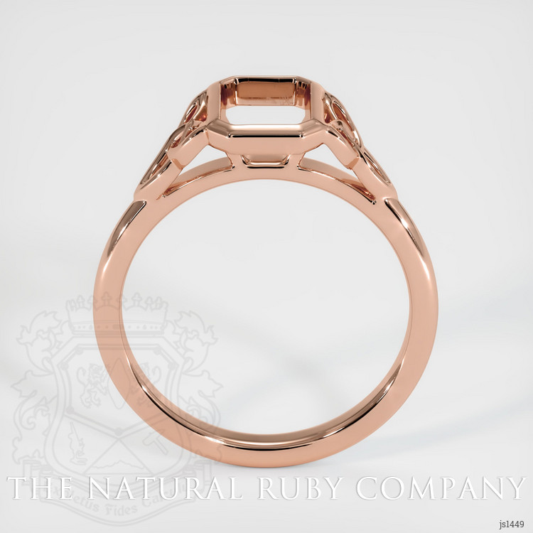 14K Rose Gold Bezel Ring Setting