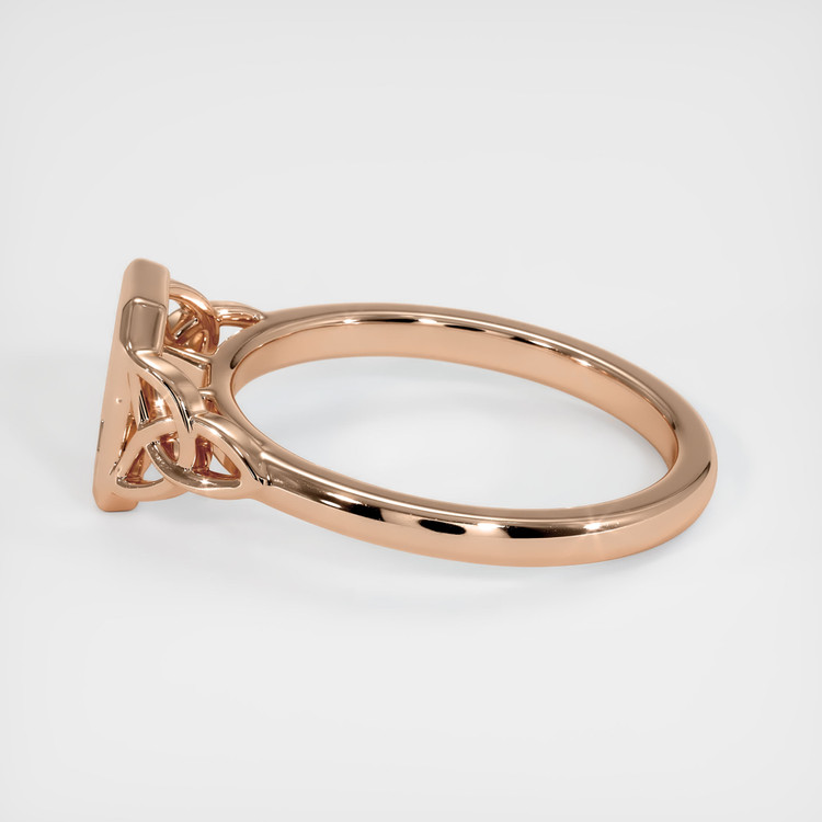 18K Rose Gold Bezel Ring Setting