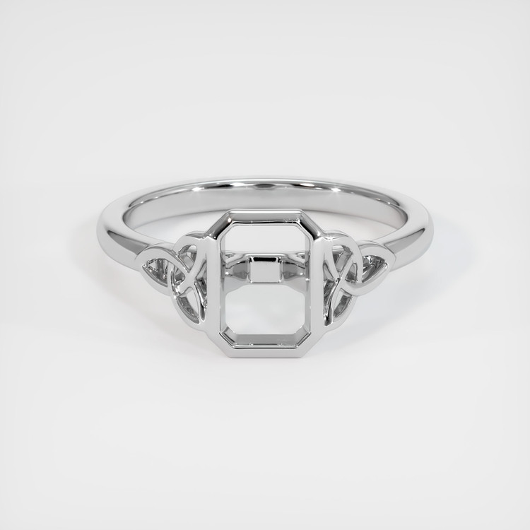 10K White Gold Bezel Ring Setting