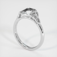 Bezel Emerald Ring 2.44 Ct., 18K White Gold Combination Setting