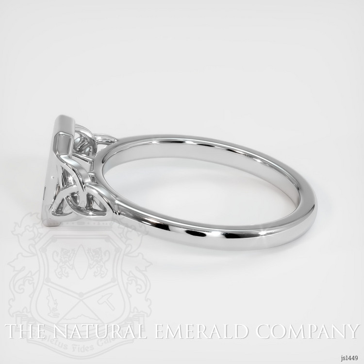 18K White Gold Bezel Ring Setting