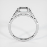 18K White Gold Bezel Ring Setting Image