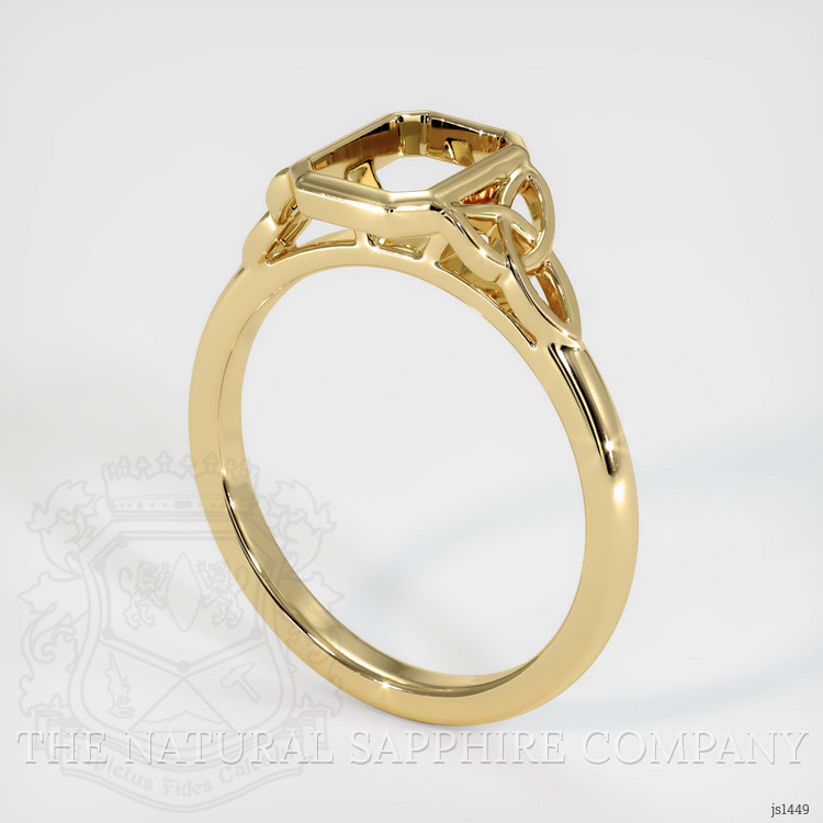 10K Yellow Gold Bezel Ring Setting