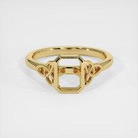 14K Yellow Gold Bezel Ring Setting Image