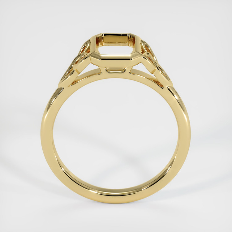 14K Yellow Gold Bezel Ring Setting