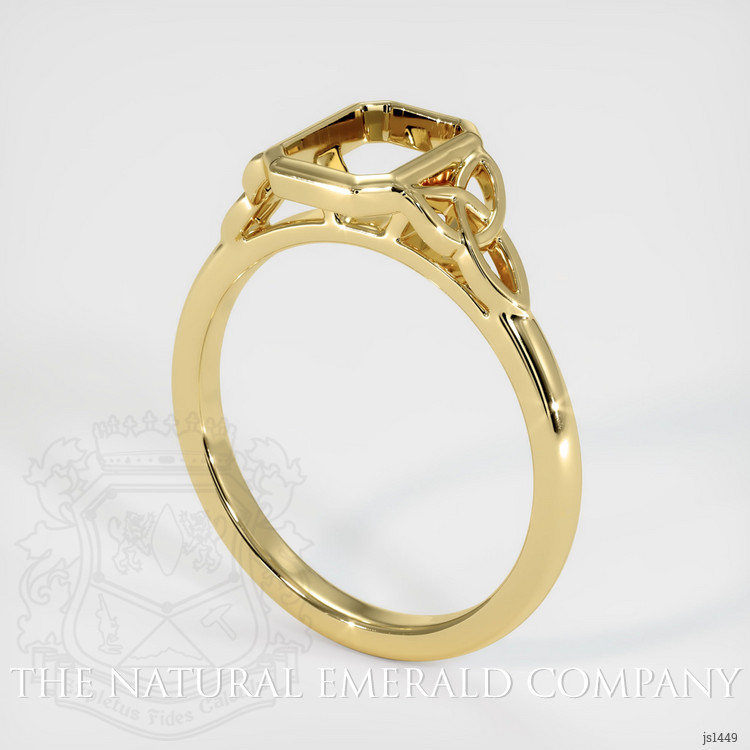 Bezel Emerald Ring 0.95 Ct., 18K Yellow Gold