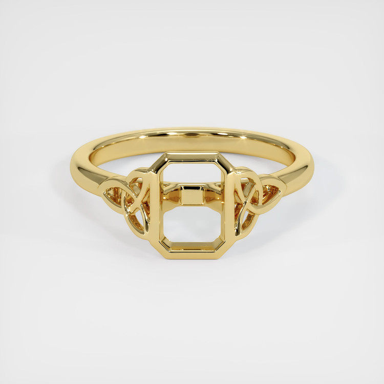 18K Yellow Gold Bezel Ring Setting