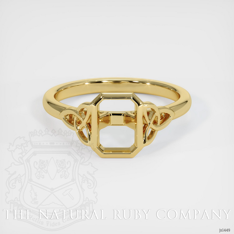 18K Yellow Gold Bezel Ring Setting