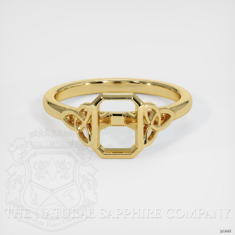 18K Yellow Gold Bezel Ring Setting