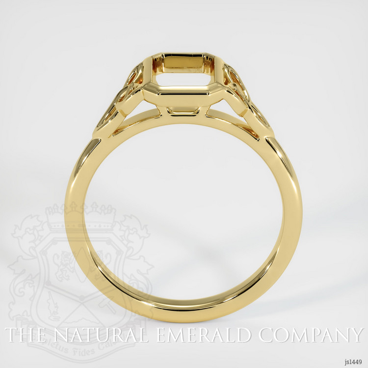 18K Yellow Gold Bezel Ring Setting