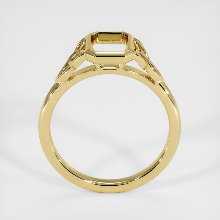 18K Yellow Gold Bezel Ring Setting