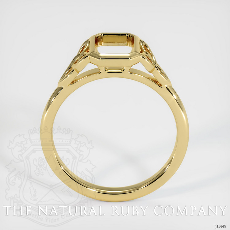 18K Yellow Gold Bezel Ring Setting
