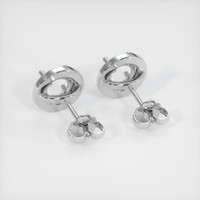 14K White Gold Studs Earring Setting Image