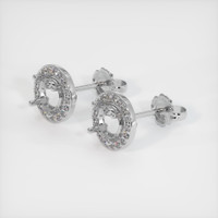18K White Gold Studs Earring Setting Video