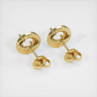 14K Yellow Gold Studs Earring Setting Image