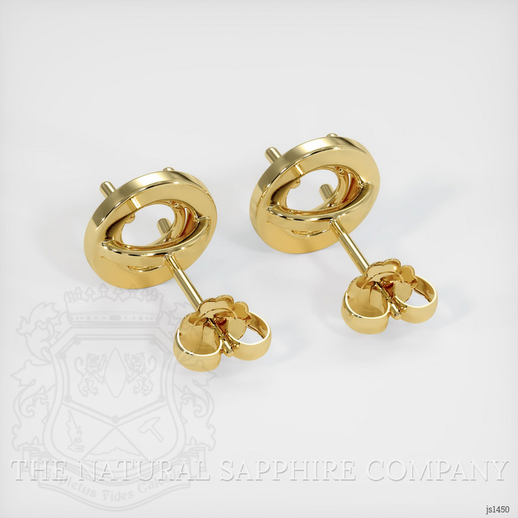18K Yellow Gold Studs Earring Setting