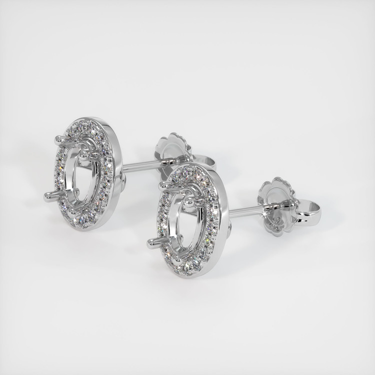 Platinum 950 Studs Earring Setting