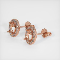 14K Rose Gold Studs Earring Setting Video
