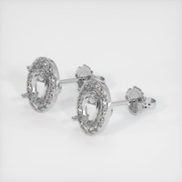 14K White Gold Studs Earring Setting Video