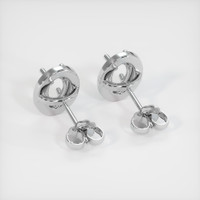 18K White Gold Studs Earring Setting Image