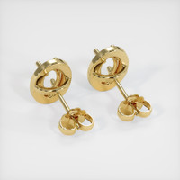 14K Yellow Gold Studs Earring Setting Image
