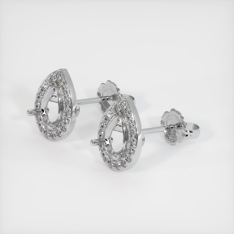 Platinum 950 Studs Earring Setting