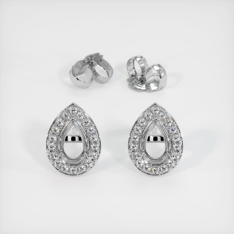 Platinum 950 Studs Earring Setting